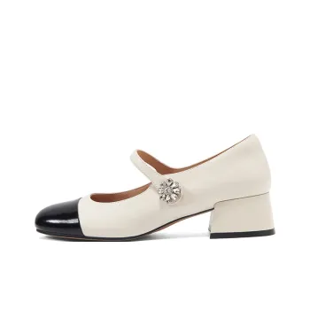 PT'SON Block Heel High Heels 4cm Women's