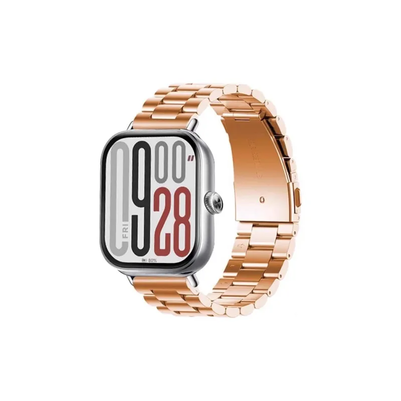 Fly Red Beige Compatibility Watch Band Metal-8