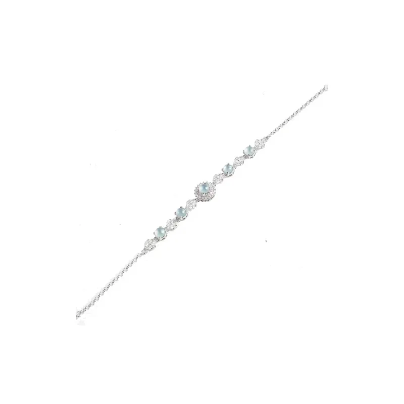 Viola Ice Glutinous Jadeite Bracelets Women's-8