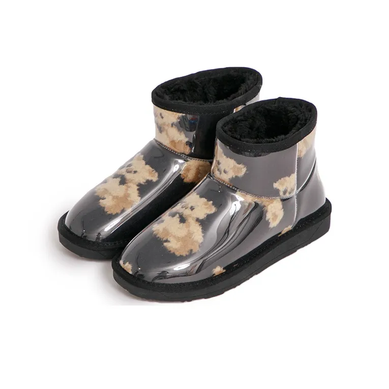 GRACEGIFT Thermal Waterproof Abrasion Resistant Short Snow Boots Women's-1