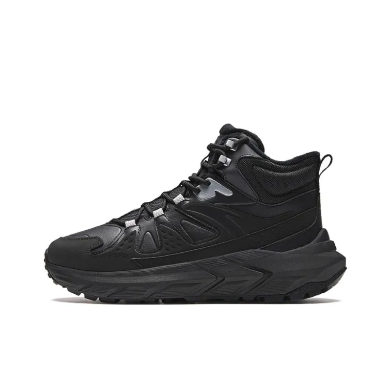 Anta Sea Explorer Wear Resistant Mid Top Outdoor Shoes Men's Black-0