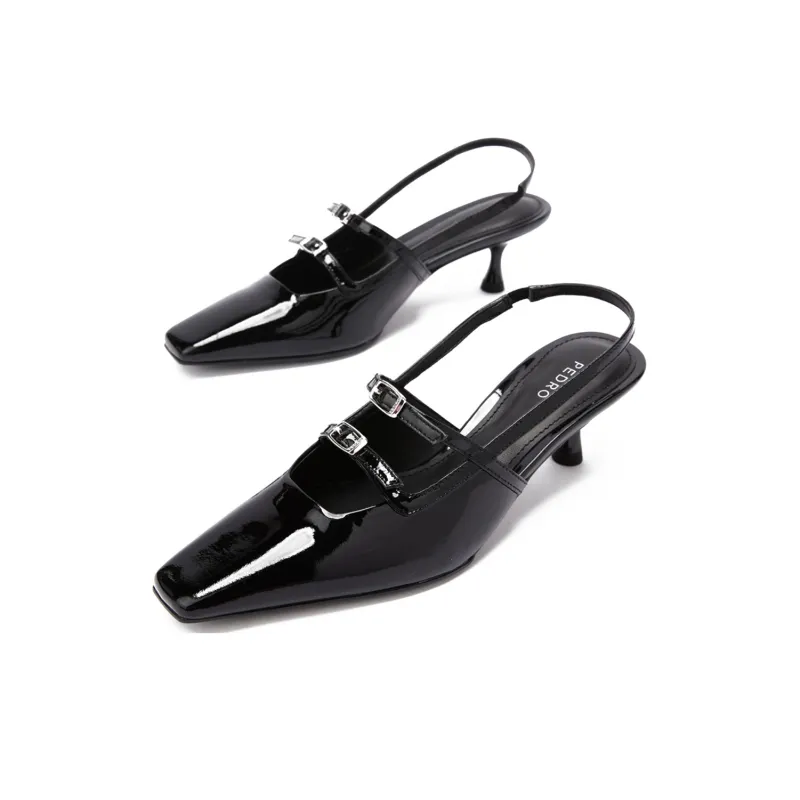 PEDRO Women's Interstellar Series Slim Heel High Heels 5cm Women's Black-2