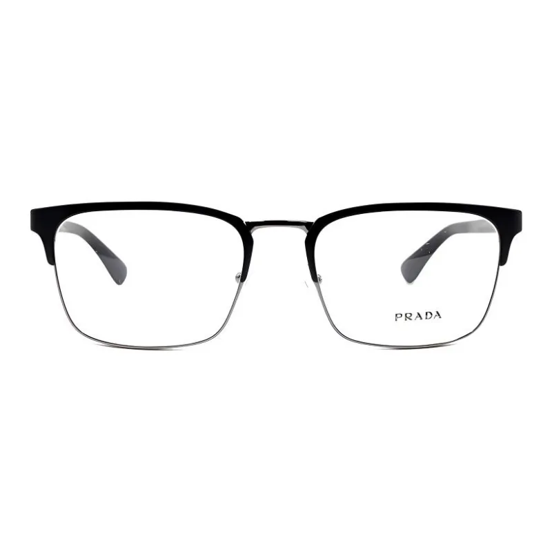 PRADA Alloy Square Eyeglass Frames Men's-1