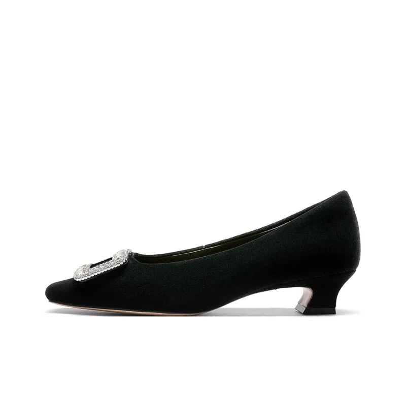 GOLDLION Chunky Heel High Heels 3.5cm Women's-0