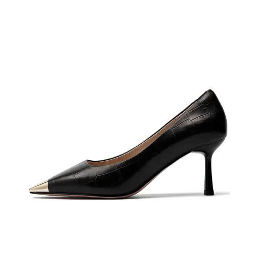 PACO GIL High Heels Women's Low-Top Black