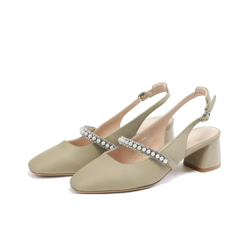 ST&SAT Chunky Heel High Heels 5cm Women's-5