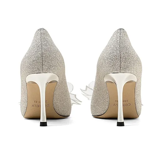 COMELY Slim Heel High Heels 7.5cm Women's-9
