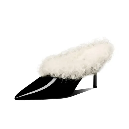 Miss Left Slim Heel High Heels 8.5cm Women's Black