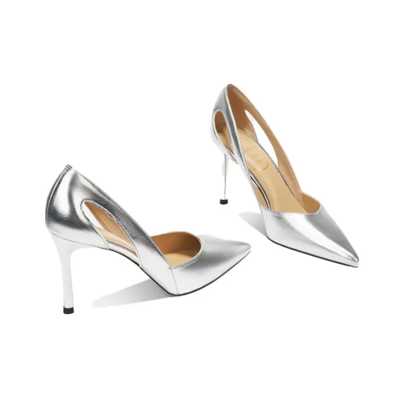 Zubumei Slim Heel High Heels 8CM Women's-2