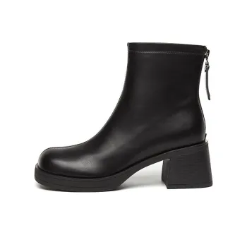 DAPHNE Ankle Boots 6cm Women's Black/Beige