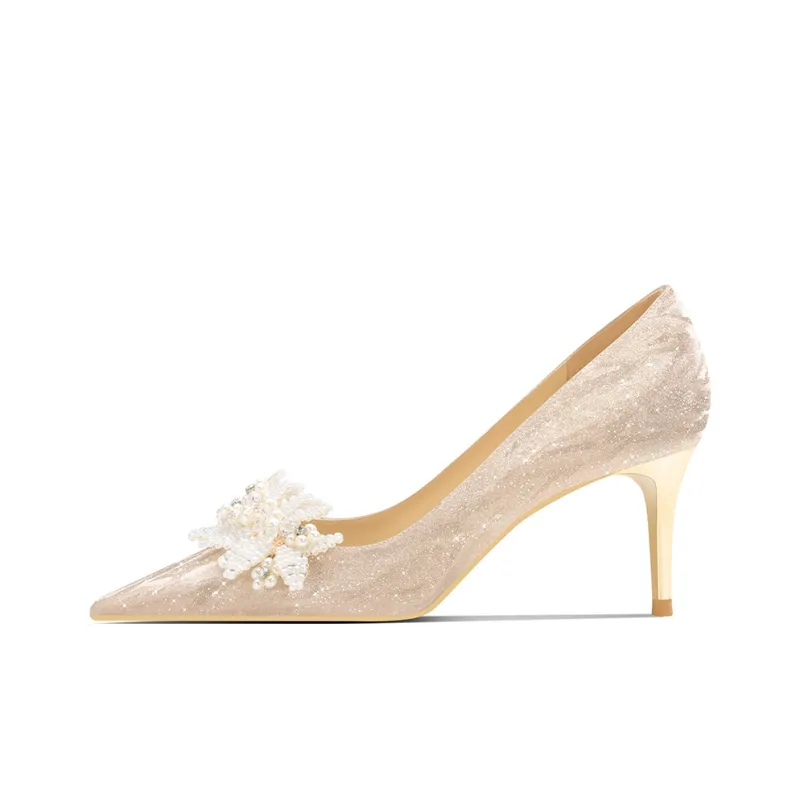 ROSE CASTLE High Heels Women's Gold-2