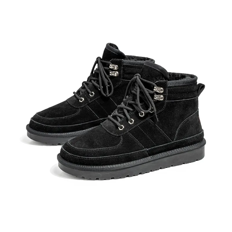 ZUWUDONG Slip Resistant Warm Crew Snow Boots Men's-1