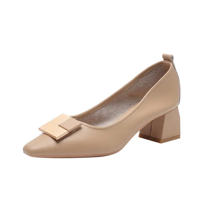 YAFEI XUANYU Chunky Heel High Heels 5cm Women's-13