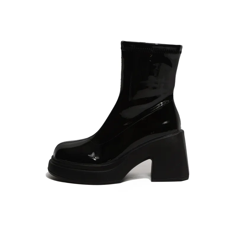 NUNZ Ankle Boots Women's Black/Ecru-0