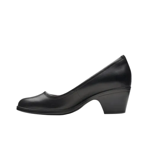 Clarks Chunky Heel High Heels Women's Black
