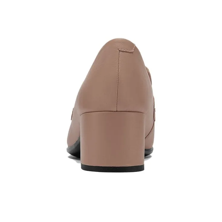 Ecco Chunky Heel High Heels Women's Tuscany Pink-3
