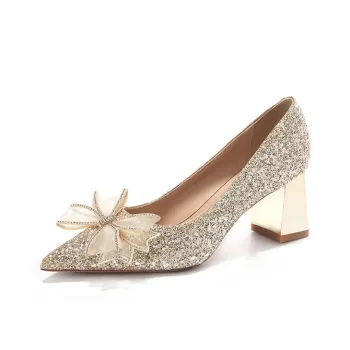 HKCP Chunky Heel High Heels 6.5cm Women's