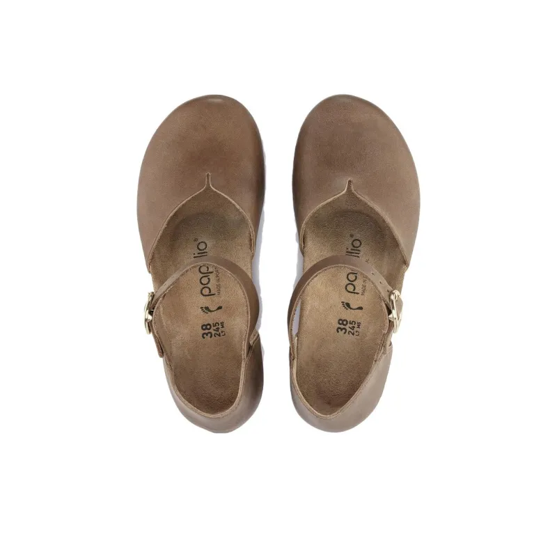 Birkenstock Wedge Heel High Heels Women's Brown-3