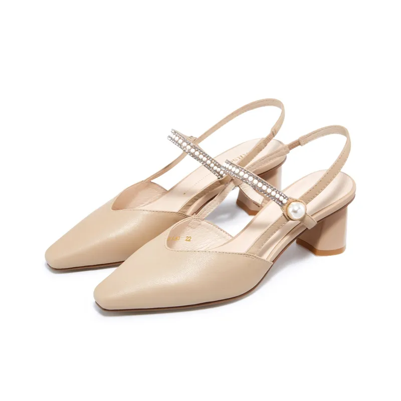 HARSON Block Heel High Heels 5.2cm Women's-6
