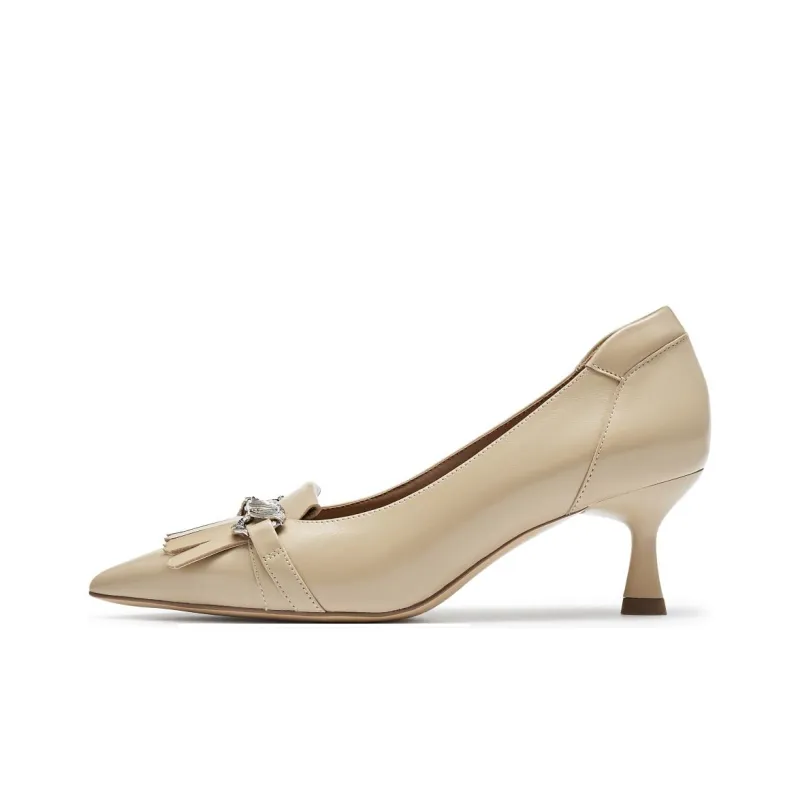 Joypeace Autumn Letter Slim Heel High Heels 6cm Women's-7