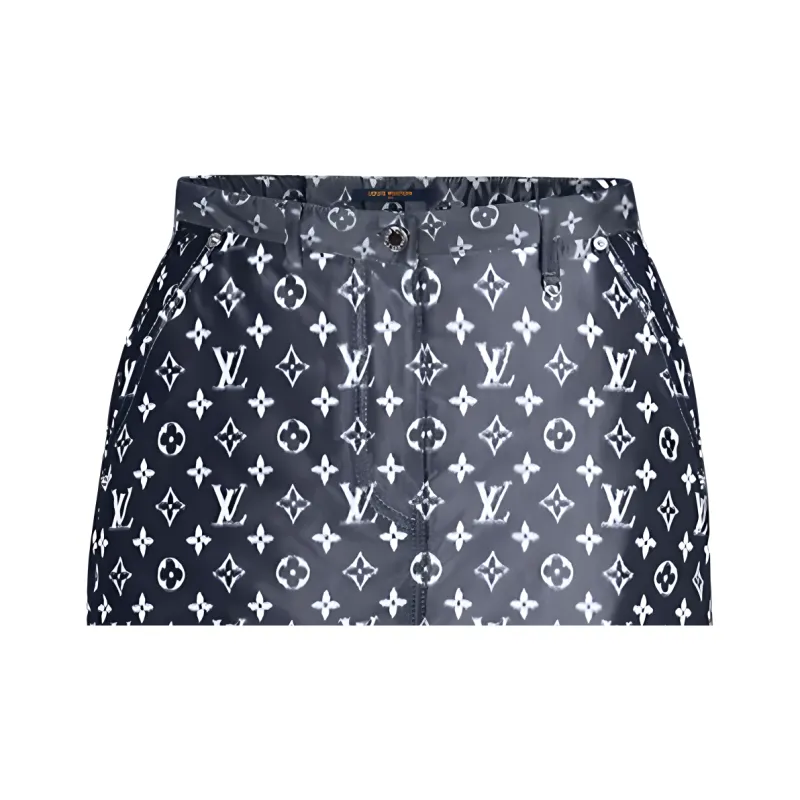LOUIS VUITTON New Quarterly Products Of LV Casual Short Skirts Women's Black-3