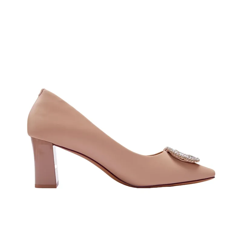Mulinsen Chunky Heel High Heels 7cm Women's-7