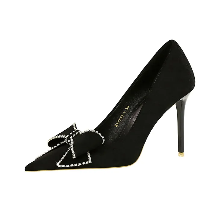 BIGTREE Slim Heel High Heels 10.5cm Women's-0
