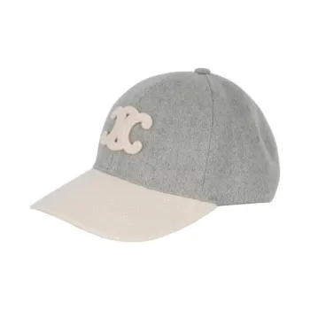 CELINE Triomphe Baseball Cap In Wool