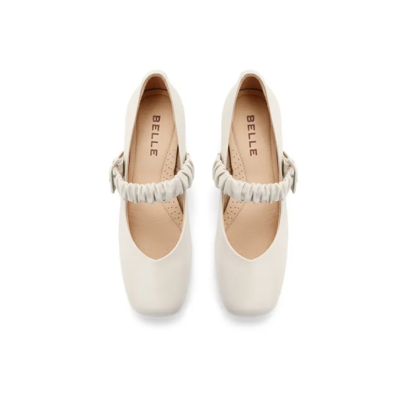 BELLE Chunky Heel High Heels 3.5cm Women's-3