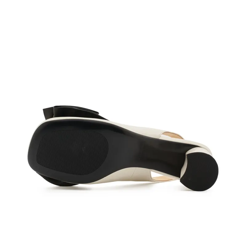 Talitaqoom High Heels Women's Ecru/Black-3