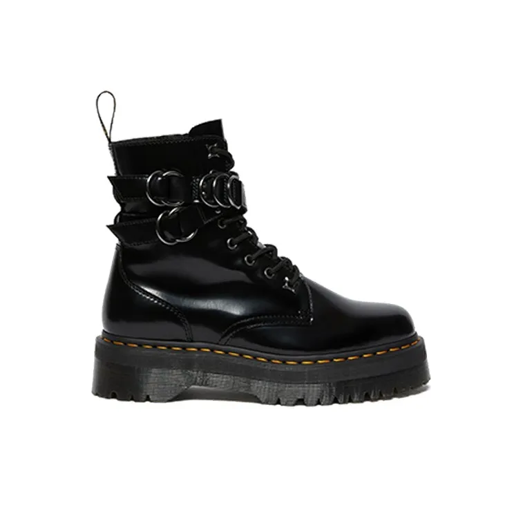 Dr.Martens Jadon Hardware Leather Platform Boots Black-1