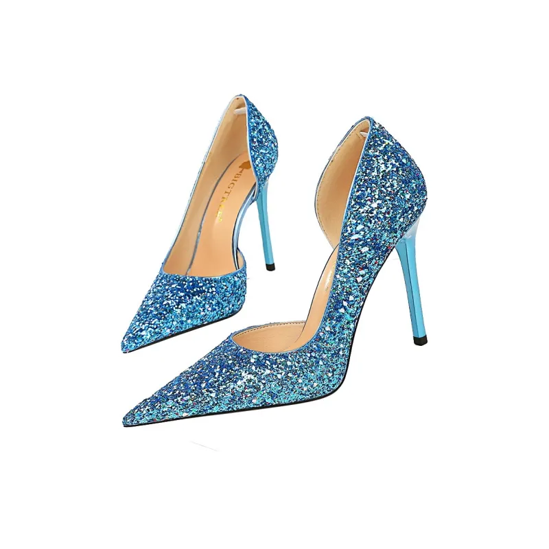 QITUMAUL Slim Heel High Heels 10.5cm Women's-20