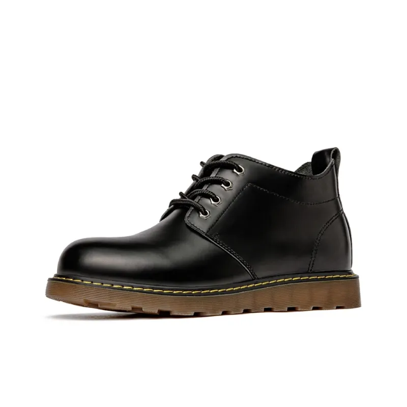 MADEN Ankle Length Martin Boot Men's Black-1