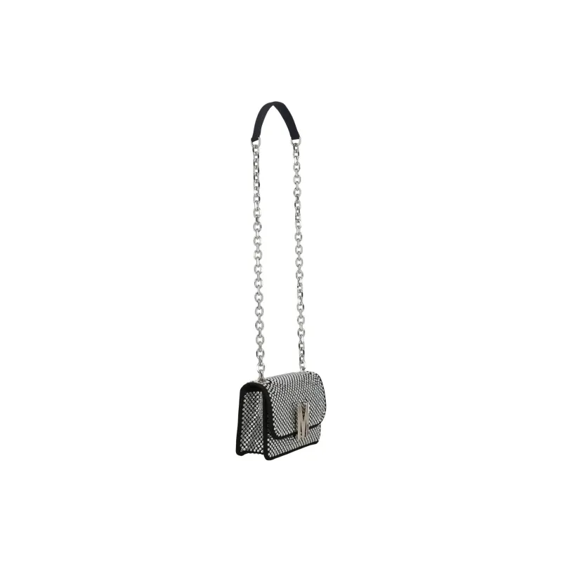MOSCHINO Viscose Crossbody Bag, Shoulder Bag Women's Black-3
