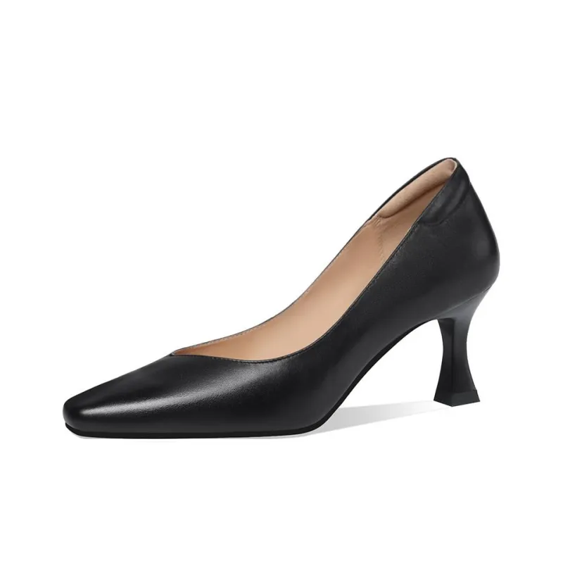 BOERDIQI High Heels Women's Black/Ecru-1