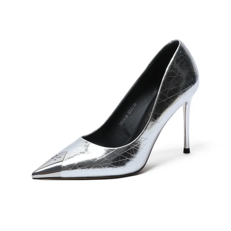 FESOUNE Slim Heel High Heels 8cm Women's-5