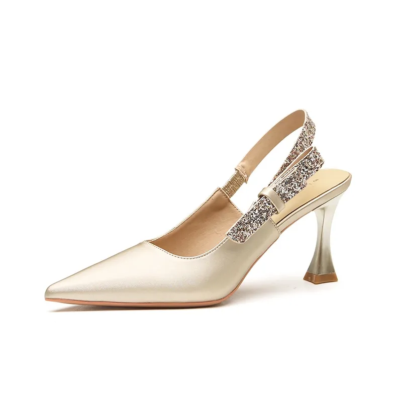 Ainer cat Flared Heel High Heels 7.5cm Women's-1