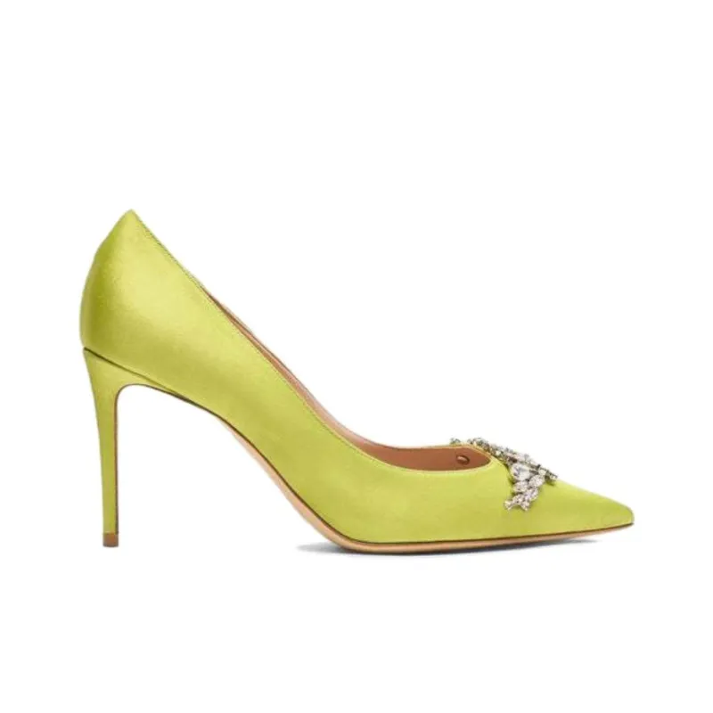 SCAROSSO Greta Embellished Pointed-Toe Pumps-1