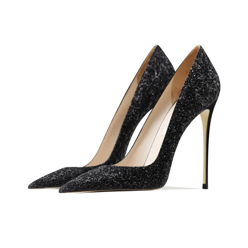Ganxiaojie High Heels Women's Black-2