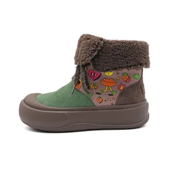Joy&Mario Warm Height Increasing Slip Resistant Short Snow Boots Women's