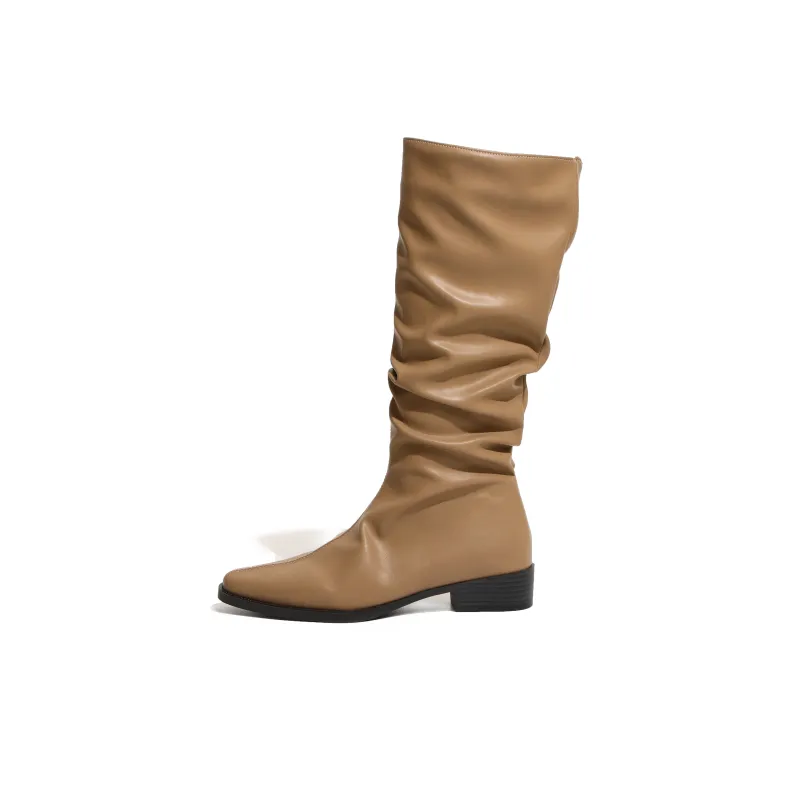 LXVB Slouch Boots Knee-high Boots 3cm Women's-11