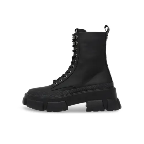 STEVE MADDEN Martin Boots Women's Black