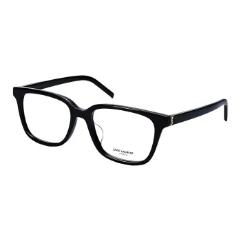 SAINT LAURENT Plate Frame Square Eyeglass Frames Women's Black