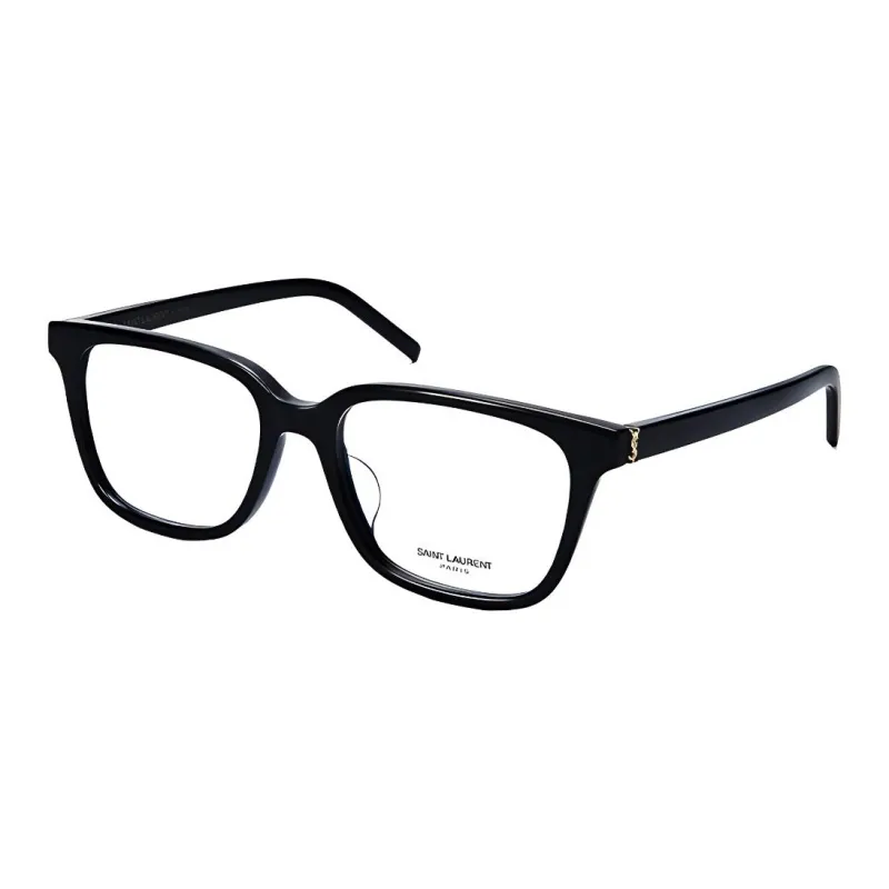SAINT LAURENT Plate Frame Square Eyeglass Frames Women's Black-0