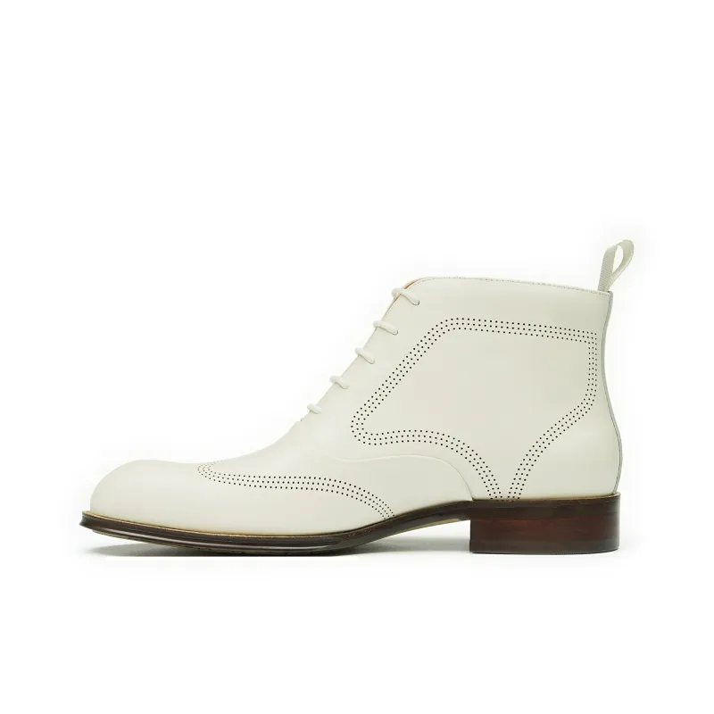 ASTON M.JAZZ Ankle Boots Men's White-0