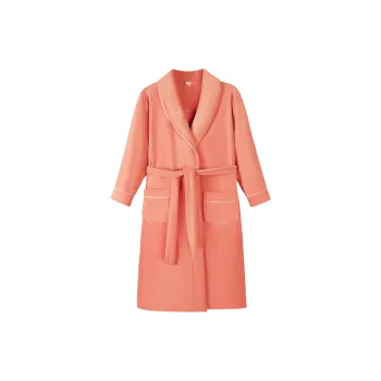 UAVAE Pajama Robe Bathrobe Women's Qiu Fei Red