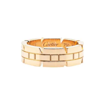 Cartier 2000 2020 18K Rose Gold Tank Francaise Ring
