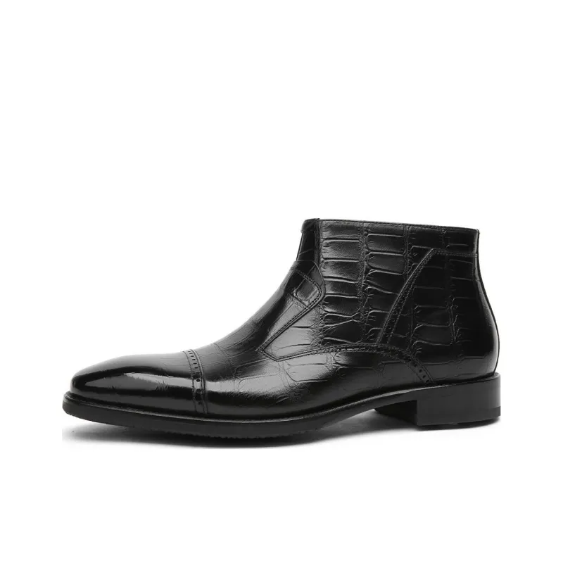 CROWN Chelsea Boots Men's Black-1