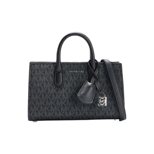 MICHAEL KORS Coated Canvas One Shoulder Handbags Small Size Women's Black