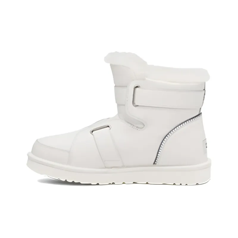 UGG Mini Buckle Short Boots 'White' Women's-0
